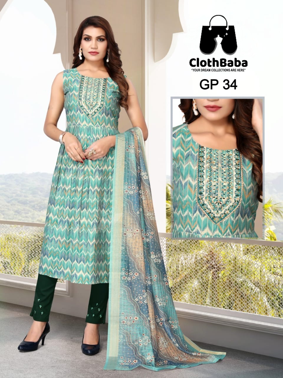Tamanah Embroidered Net 3-Piece Suit WS-12 Online – Gulaal